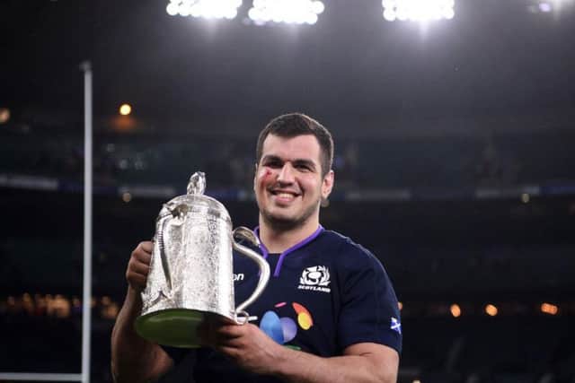 Scored a fine try by charging down Farrell and out-running England's backs