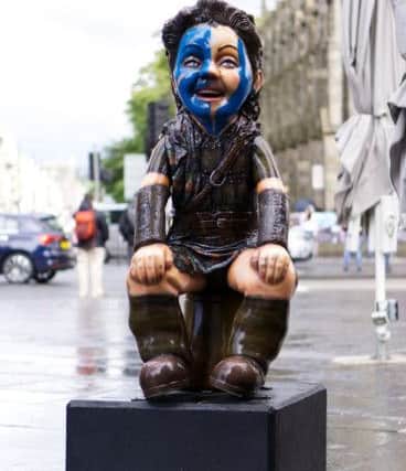 A statue of Oor Wullie as Mel Gibson in Braveheart. Pic: Tana888/Shutterstock