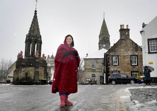 Author Diana Gabaldon in Falkland, Fife, over the weekend where she met superfans of Outlander and toured Falkland Palace. PIC: Visit Scotland/Colin Hattersley.