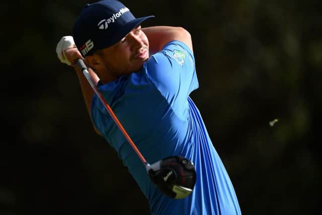 Ewen Ferguson on his way to a closing 67 in just his fourth European Tour event this season. Picture: Getty Images