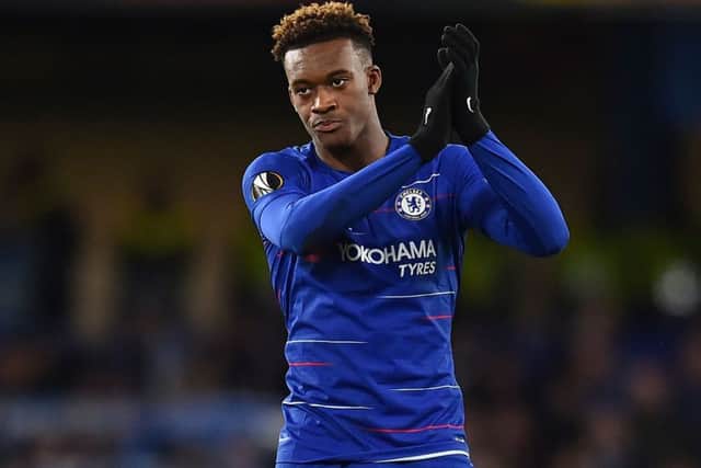 Callum Hudson-Odoi thought it was a joke when England Under-21 manager Aidy Boothroyd told him to join up with the senior squad. Picture: AFP/Getty.