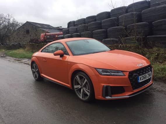 The most evident change is the 3D radiator grille and, on all but the standard car, a more aggressive set of air ducts. On test here is the 45 Coupe quattro with S-Line specification and the S-Tronic gearchange, painted pulse orange