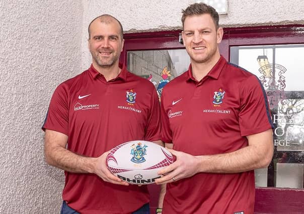 Watsonians' new coaching team: Fergus Pringle, left, and Nikki Walker. Picture: East West Media