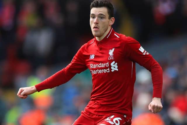 Andrew Robertson will sit out the Kazakhstan game. Picture: PA