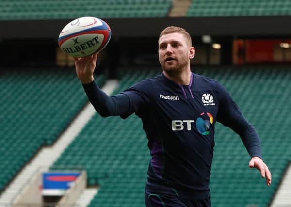 Finn Russell revealed he played against England with a fractured cheekbone. Picture: Getty Images