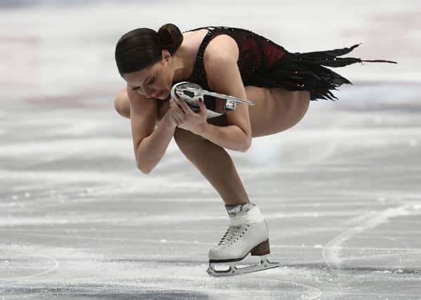 Dundees Natasha McKay in action during last years figure skating world championships, which were held in Milan, Italy. Picture: Marco Bertorello/Getty