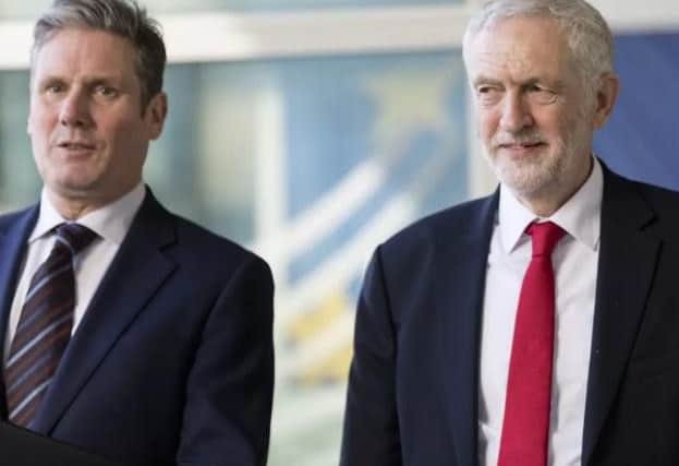 Labour leader Jeremy Corbyn and shadow Brexit Secretary Sir Keir Starmer