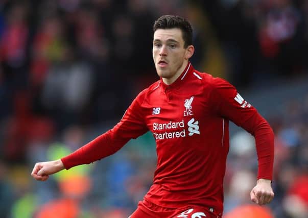 Okay, Andy Robertson isn't playing tonight but he's rated as the best left back in Europe by some (Picture: Peter Byrne/PA Wire)