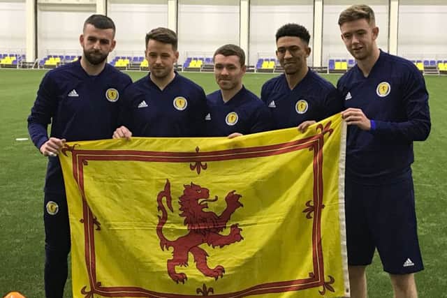 Looking to win their first Scotland caps in Astana, from left: Liam Kelly, Marc McNulty, John Fleck, Liam Palmer and Stuart Findlay. Picture: Gavin McCafferty/PA Wire