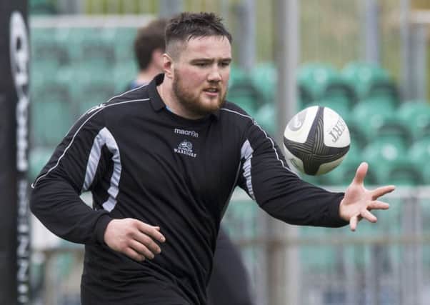 Glasgow Warriors' Zander Fagerson takes part in a training session. Picture: Paul Devlin/SNS