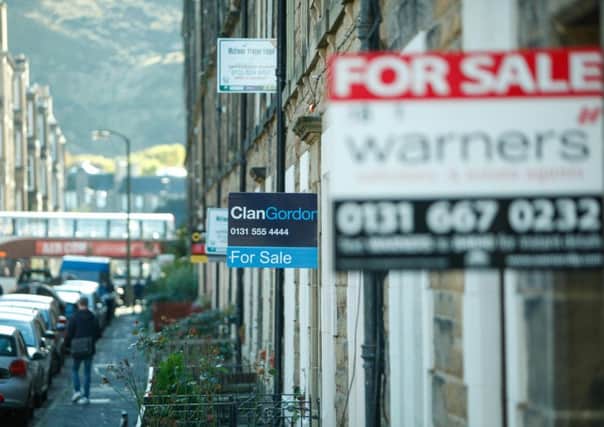 Housing prices in Scotland are lagging behind the rest of the UK. Picture: Toby Williams