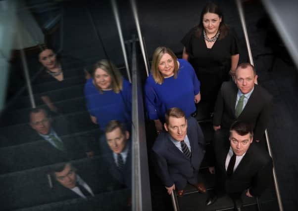 From left: Graham + Sibbald directors Andrew Thomson, Claire Galbraith, Kerri McGuire, Fergus Mair and Graeme Boyd. Picture: Stewart Attwood