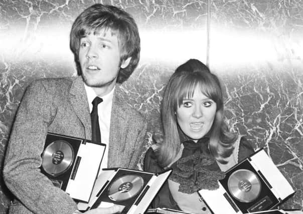 Scott Walker at a presentation with Scotland's own Lulu in 1968 (Picture: Getty Images)