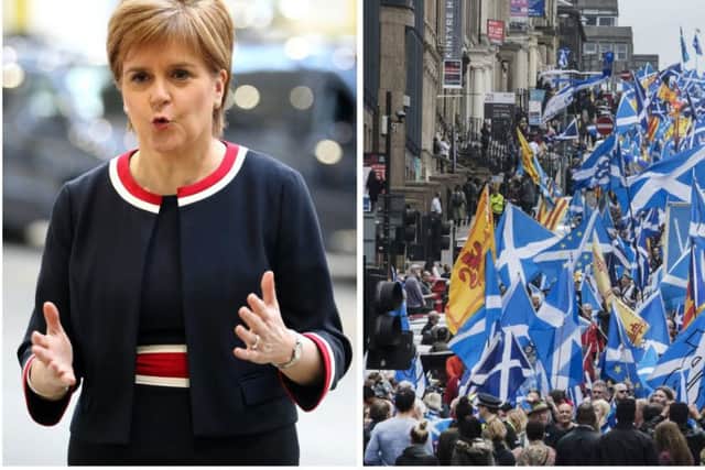 Nicola Sturgeon has told the Scottish Parliament independence is the only solution to the "broken government". Pictures: John Devlin