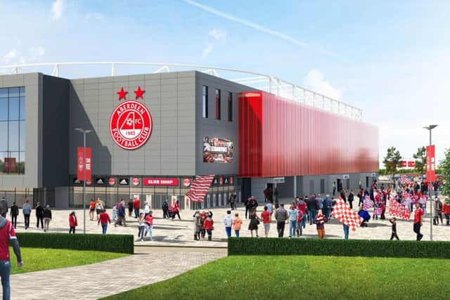 An artist's impression of the new Aberdeen stadium development. Picture: Contributed