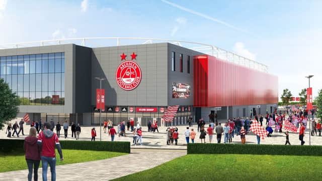 An artist's impression of the new Aberdeen stadium development. Picture: Contributed