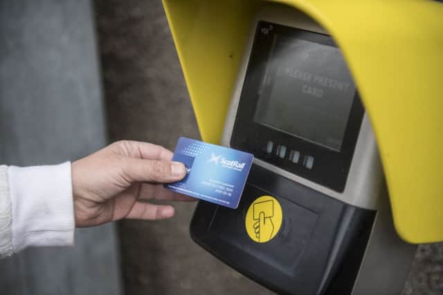 Smartcard Plus enables ScotRail passengers to travel without buying a ticket first. Picture: John Devlin