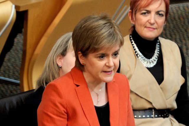 Nicola Sturgeon in Holyrood. Picture: Lisa Ferguson