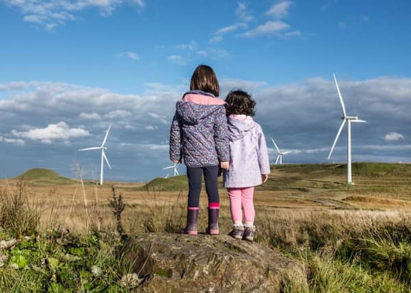 Renewable energy, particularly wind power, is the fastest-growing natural resource consumed in Scotland. Picture: John Devlin