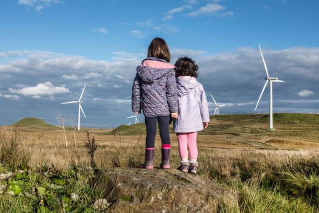 Renewable energy, particularly wind power, is the fastest-growing natural resource consumed in Scotland. Picture: John Devlin