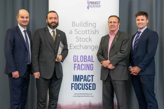 AABs Douglas Martin, Tomas Carruthers and Edwin Hamilton of Project Heather and Stuart Cooper of AAB. Picture: Contributed