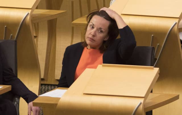 Former Scottish Labour leader Kezia Dugdale MSP back at The Scottish Parliament Holyrood after appearing on I'm A Celebrity Get Me Out Of Here in the Australian jungle.
