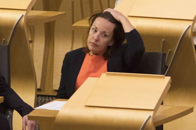 Former Scottish Labour leader Kezia Dugdale MSP back at The Scottish Parliament Holyrood after appearing on I'm A Celebrity Get Me Out Of Here in the Australian jungle.