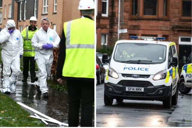 A gas explosion in a flat which left two people injured is being treated as an attempted murder by police. Picture: John Devlin