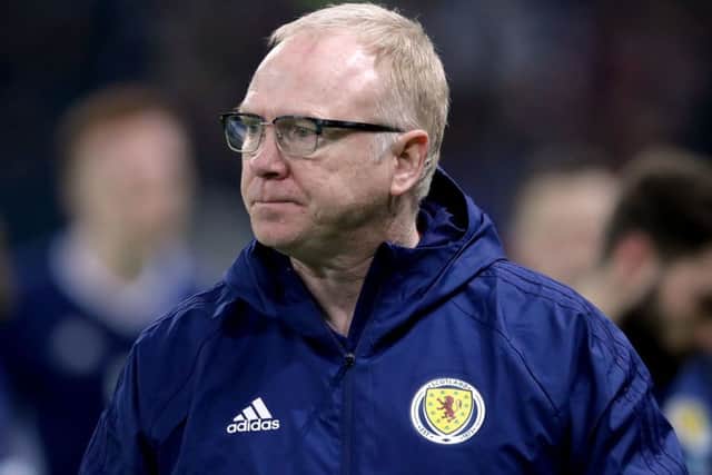 Alex McLeish has now lost seven of his 11 games in charge following Thursday's 3-0 defeat by Kazakhstan. Picture: Adam Davy/PA Wire