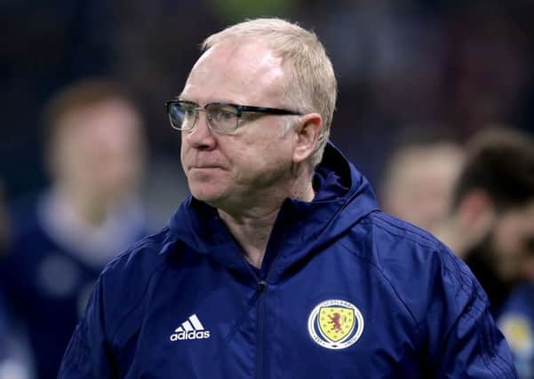 Alex McLeish has now lost seven of his 11 games in charge following Thursday's 3-0 defeat by Kazakhstan. Picture: Adam Davy/PA Wire