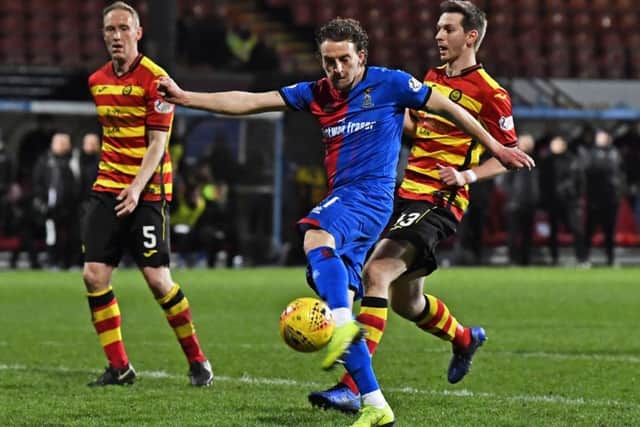 Inverness' Tom Walsh scores to make it 2-1. Picture: Rob Casey/SNS