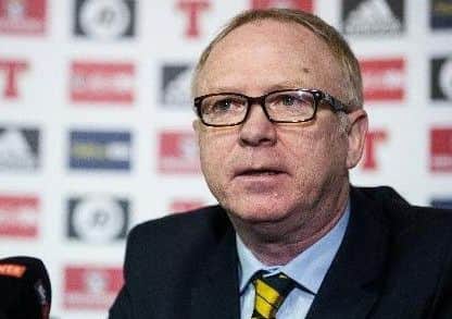 Scotland manager Alex McLeish. Picture: John Devlin