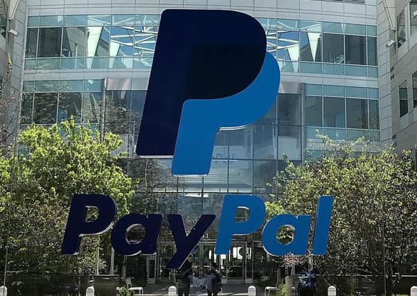 PayPal encourages customers to use its credit service. Picture:  Justin Sullivan/Getty
