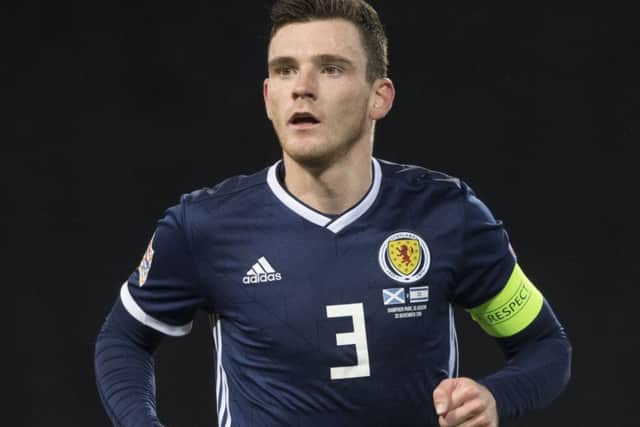Scotland captain
Andy Robertson has joined up with the squad for the San Marino game. Picture: SNS
