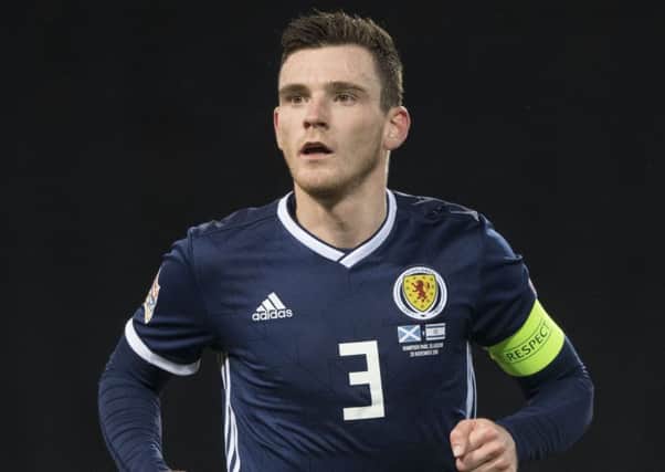 Scotland captain 
Andy Robertson has joined up with the squad for the San Marino game. Picture: SNS