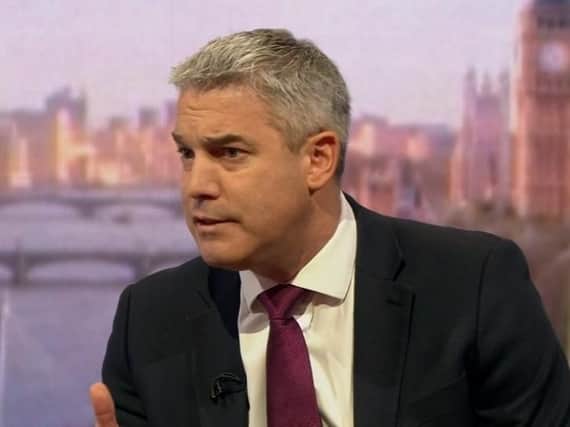 Brexit Secretary Steve Barclay appearing on the BBC's Andrew Marr show