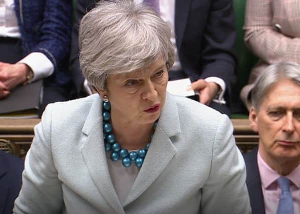 Theresa May comes up short when it comes to small-talk (House of Commons/PA)