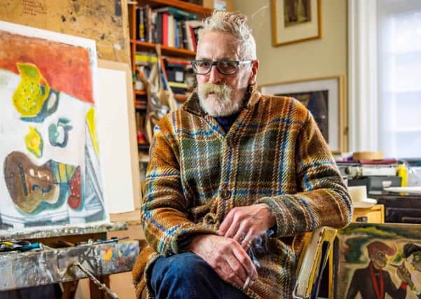 Artist John Byrne will launch Nuart Aberdeen festival of street art next month - more than 40 years after he painted one of the first large scale murals in the country on the side of a Glasgow tenement block. PIC: Contributed.