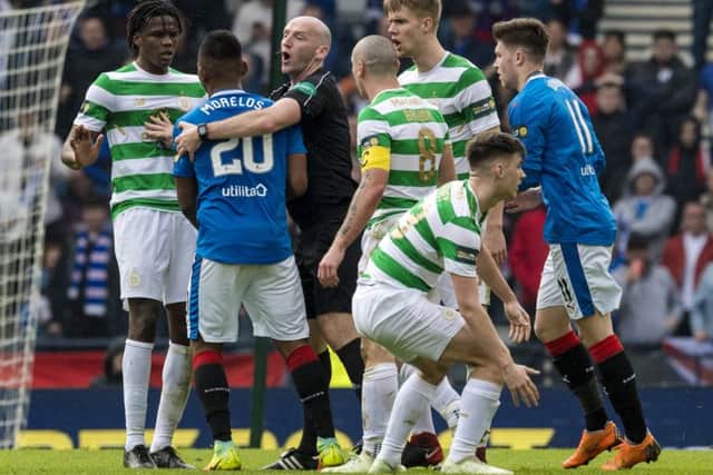 Bobby Madden was in charge of the Old Firm semi-final last season. Picture: SNS