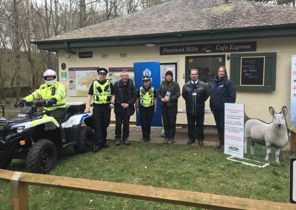 The launch of the 2019 Rural Crime Initiative at The Pentland Hills Regional Park.