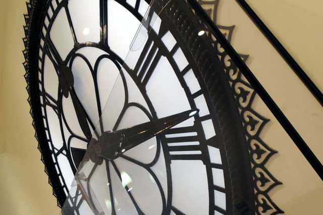 The St Enoch Clock was gifted to the people of Cumbernauld in 1977