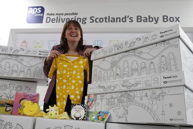 Children's minister Maree Todd with the new design. Picture: Andrew Milligan/PA Wire