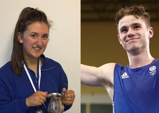 Senior female award winner Mollie Miller-Smith, and senior male winner Tyler Jolly (Photo by Mark Kolbe/Getty Images)