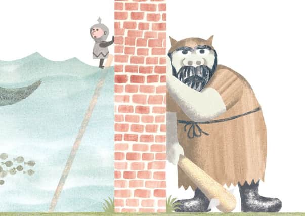 An illustration from The Wall in the Middle of the Book