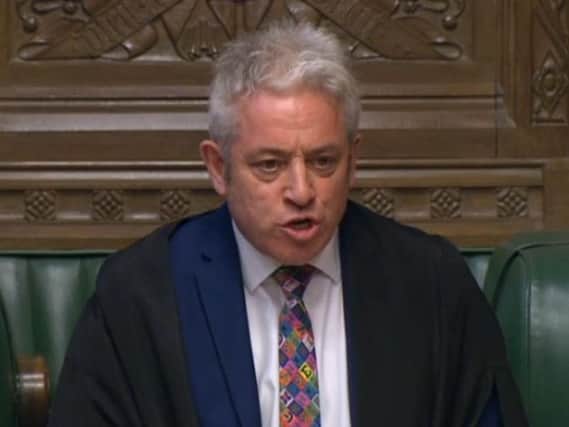 Commons Speaker John Bercow said ministers could not use procedural shortcuts to bring a third vote on the Brexit deal