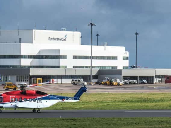 Sumburgh Airport in Shetland would be among those affected by the shutdown. Picture: Hial