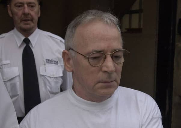 Angus Sinclair leaves the High Court in Edinburgh having been charged with the World's End murders.
Picture: Neil Hanna