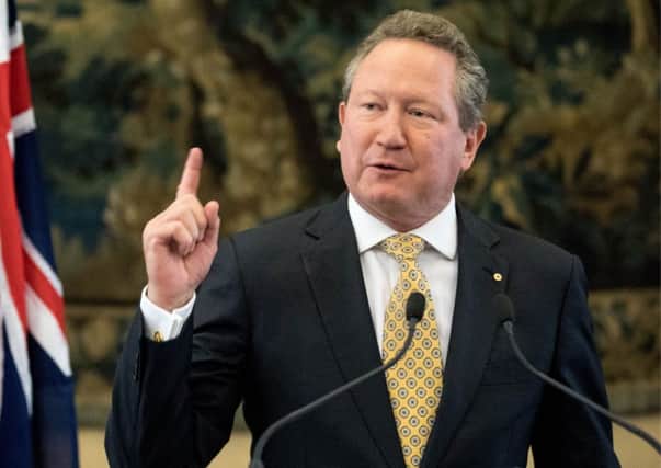 Andrew Forrest says plastic in the world's oceans should be taxed out of existence. PIcture: Tom Nicholson/REX/Shutterstock