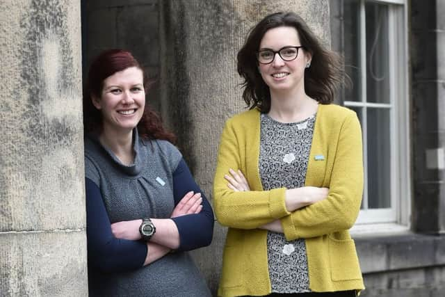 Antarctic explorers Kirsty Robb (left) and Helen Wade. Picture: Neil Hanna