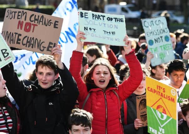 Young protesters make their point over climate change